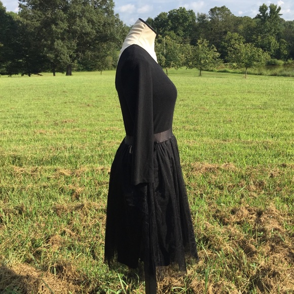 New MODCLOTH Black Tulle Dress + NWT Tulle Cape. GOTH HALLOWEEN DRESS & CAPE - Picture 9 of 16
